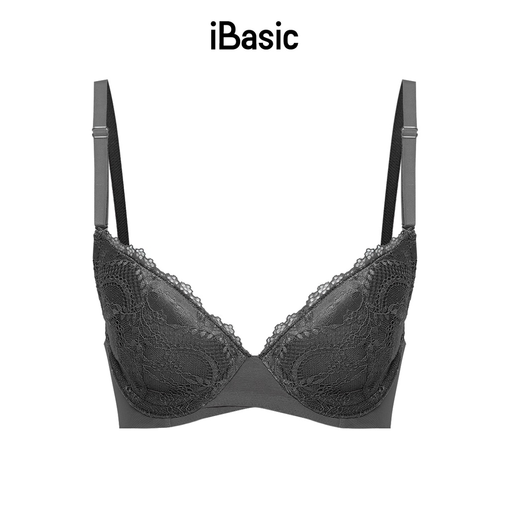 Áo ngực có gọng mút mỏng ren Tshirt iBasic BRAW125
