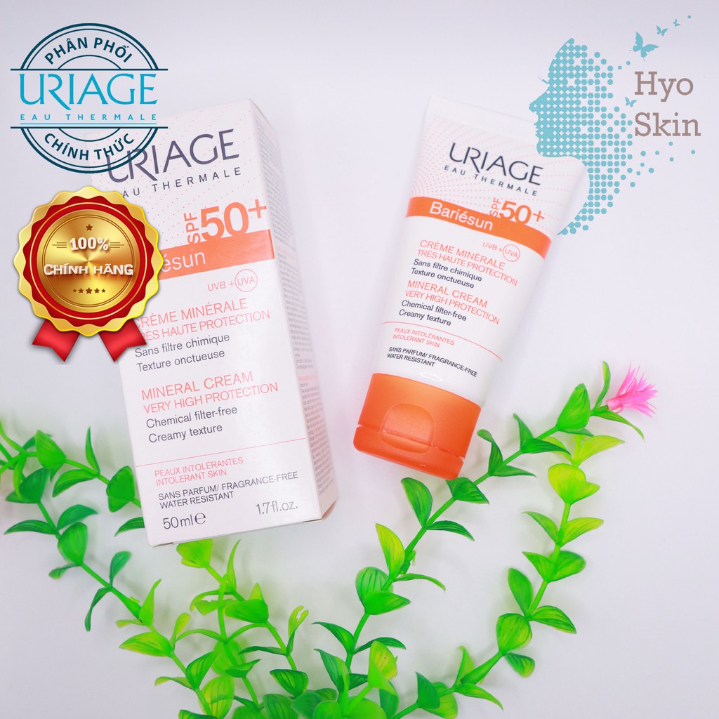 [CHÍNH HÃNG] Kem Chống Nắng Vật Lý URIAGE BARIESUN CREME MINERALE SPF 50+ 50ml