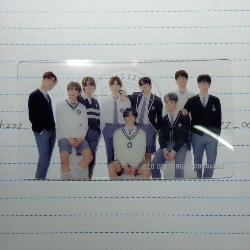 Bookmark đánh dấu trang trong suốt, brochure back to school b2s NCT 127 Mark Haechan Johnny Taeil