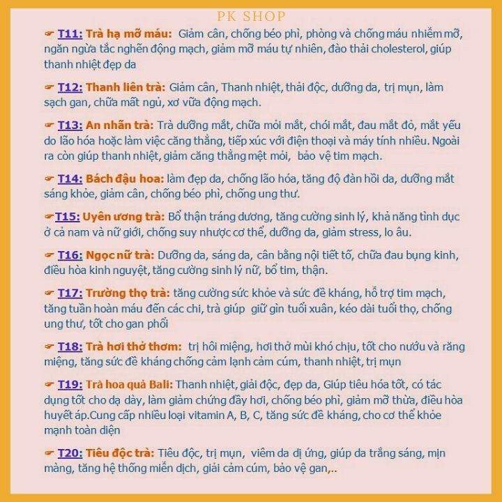 [ HÀNG VIỆT NAM ] Trà Thảo Mộc Oganic/ Trà Hoa Tổng Hợp ❤️ Detox - Chăm Sóc Sức Khỏe, Sắc Đẹp ❤️ - P1 | BigBuy360 - bigbuy360.vn