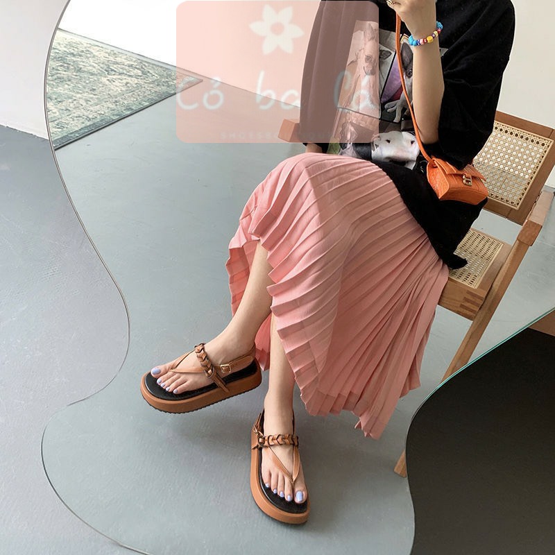 GIÀY NỮ COBALA SHOES - SANDAL THỜI TRANG XUỒNG QUAI NGANG BÍNH ĐẾ BẰNG NỮ TÍNH - S22081400