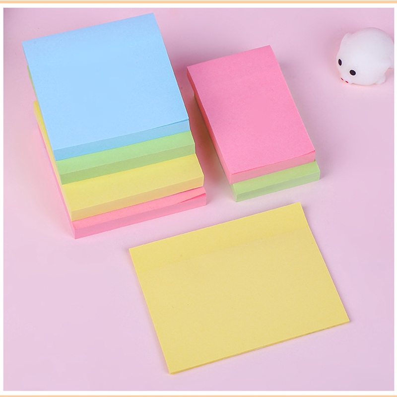 Giấy ghi chú 100 tờ giấy nhớ sticky note 3 kích thước loại tốt sử dụng trong văn phòng