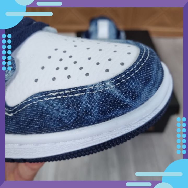 Giày thể thao cổ thấp Vải bò xanh dương cho nam nữ