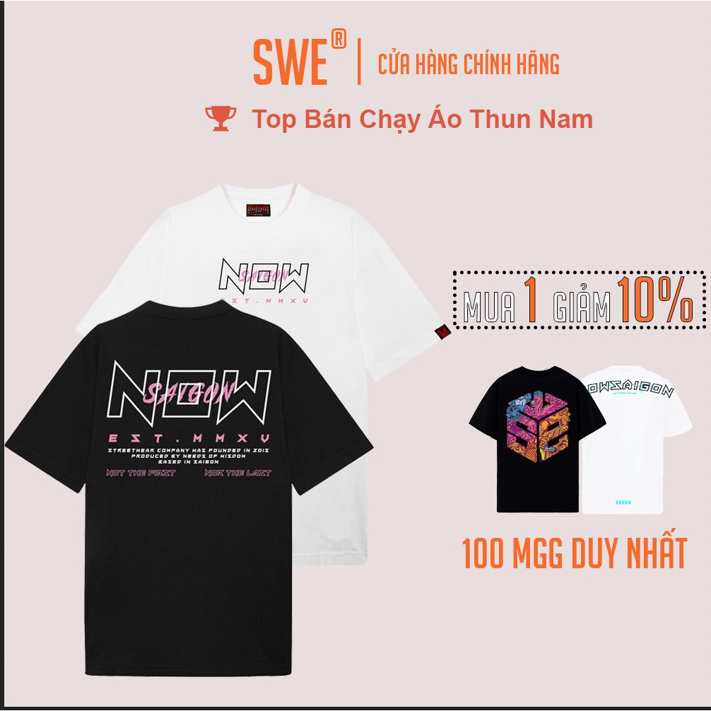 Áo thun Nowsaigon I&O tee chính hãng full tag logo local brand phông unisex ulzzang nam nữ oversize