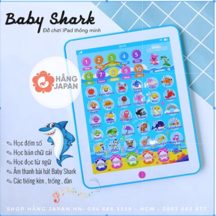 Đồ chơi mini tablet / ipad tablet thông minh Baby Shark cho bé