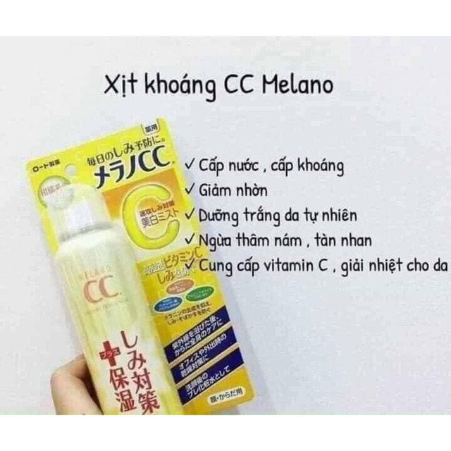 Xịt khoáng cc melano | BigBuy360 - bigbuy360.vn