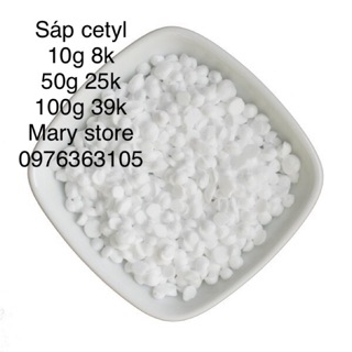 Sáp nhũ hoá cetyl stearyl alcohol - nguyên liệu làm mỹ phẩm handmade