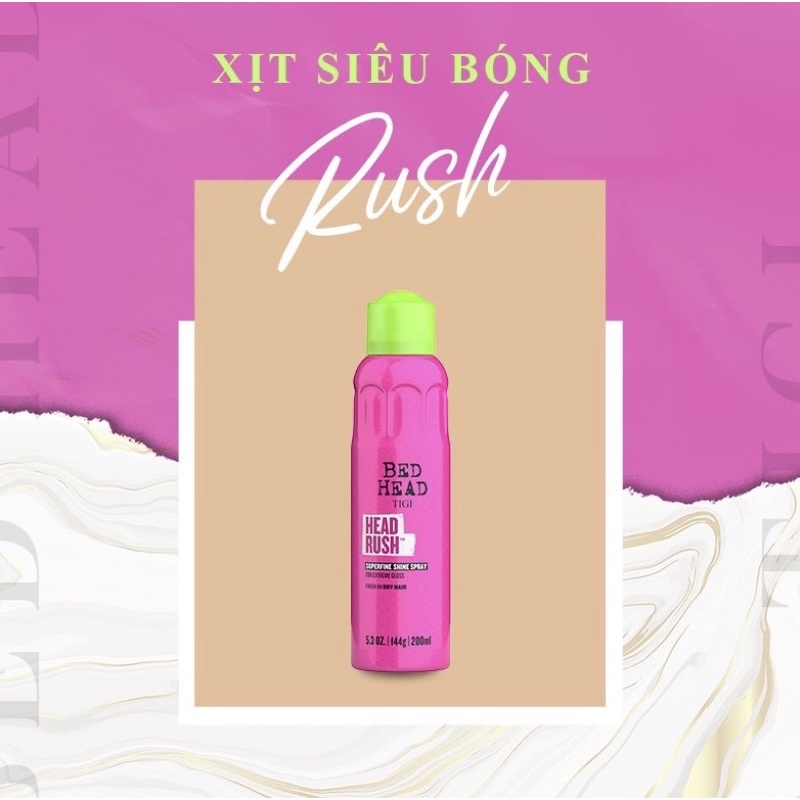 Xịt Tạo Kiểu Siêu Bóng TIGI Bed Head Headrush Shine Adrenaline 200ml