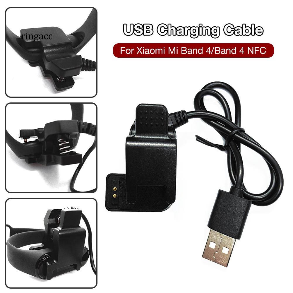Dây Cáp Sạc Usb Dạng Kẹp Đeo Tay Thông Minh Xiao-Mi Mi Band 4 Nfc