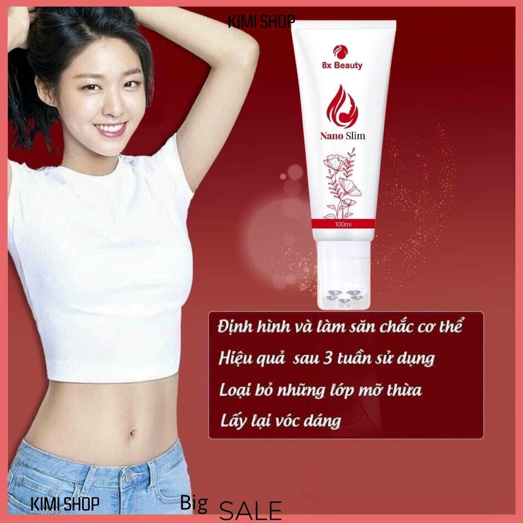 Gel Kem Tan Mỡ Bụng Đùi 8X BEAUTY Hàn Quốc chính hãng giá rẻ