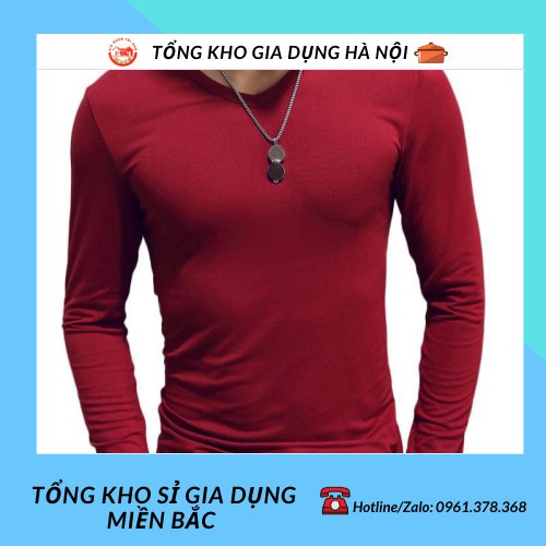 ÁO THUN NAM DÀI TAY TRƠN ÔM BODY HOT TỔNG KHO SỈ GIA DỤNG