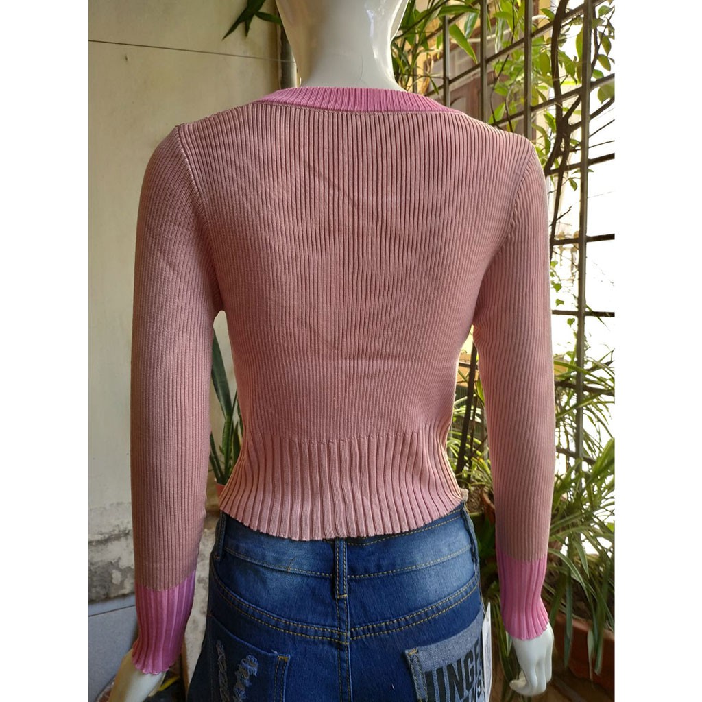 [ẢNH THẬT] Áo len Croptop nữ xinh xắn AL-205i