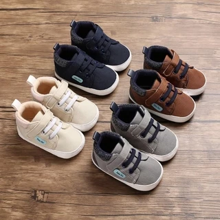 Giày Sneaker đế mềm chống trượt hợp thời trang cho bé trai từ 0-18 tháng tuổi