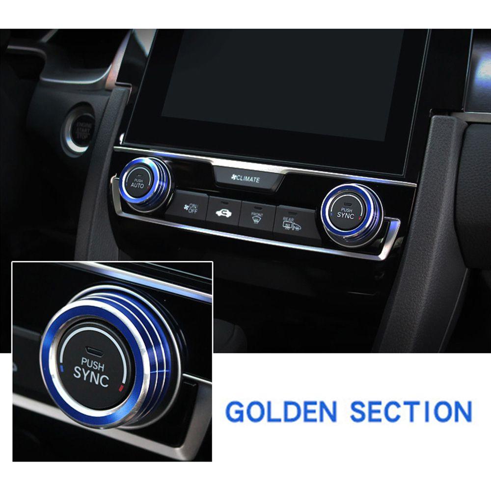 Set 2 Vòng Đệm Trang Trí Ống Xả Xe Hơi Honda Civic10th Generation