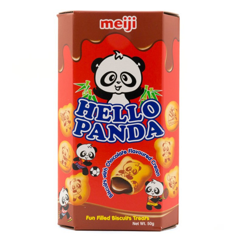 [KYB] Bánh Gấu Nhân Kem Socola Hello Panda Meiji 50g