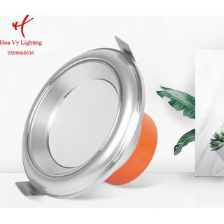 Đèn led âm trần downlight 5W đổi màu 3 chế độ