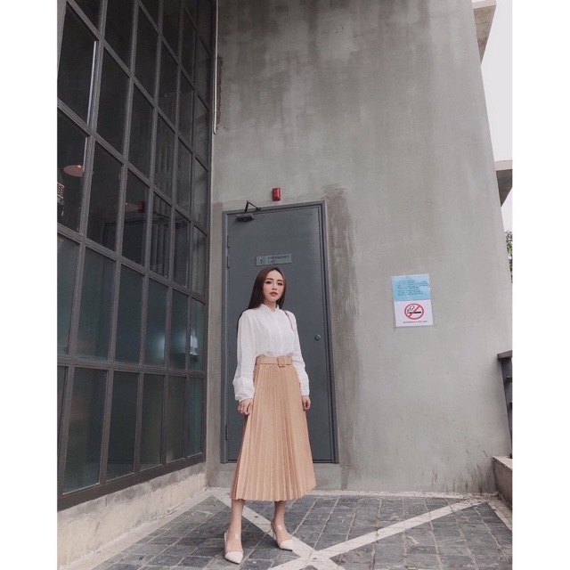 Chân váy midi xếp ly hàng đẹp Quảng Châu | BigBuy360 - bigbuy360.vn