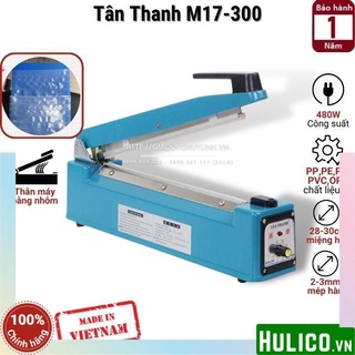 Máy hàn miệng túi, bao bì dập tay tân thanh m17-300