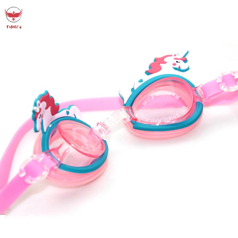 Kính Bơi Tròng Hình Cá Hoạt Hình Dễ Thương Chống Tia UV Chống Nước Cho Bé