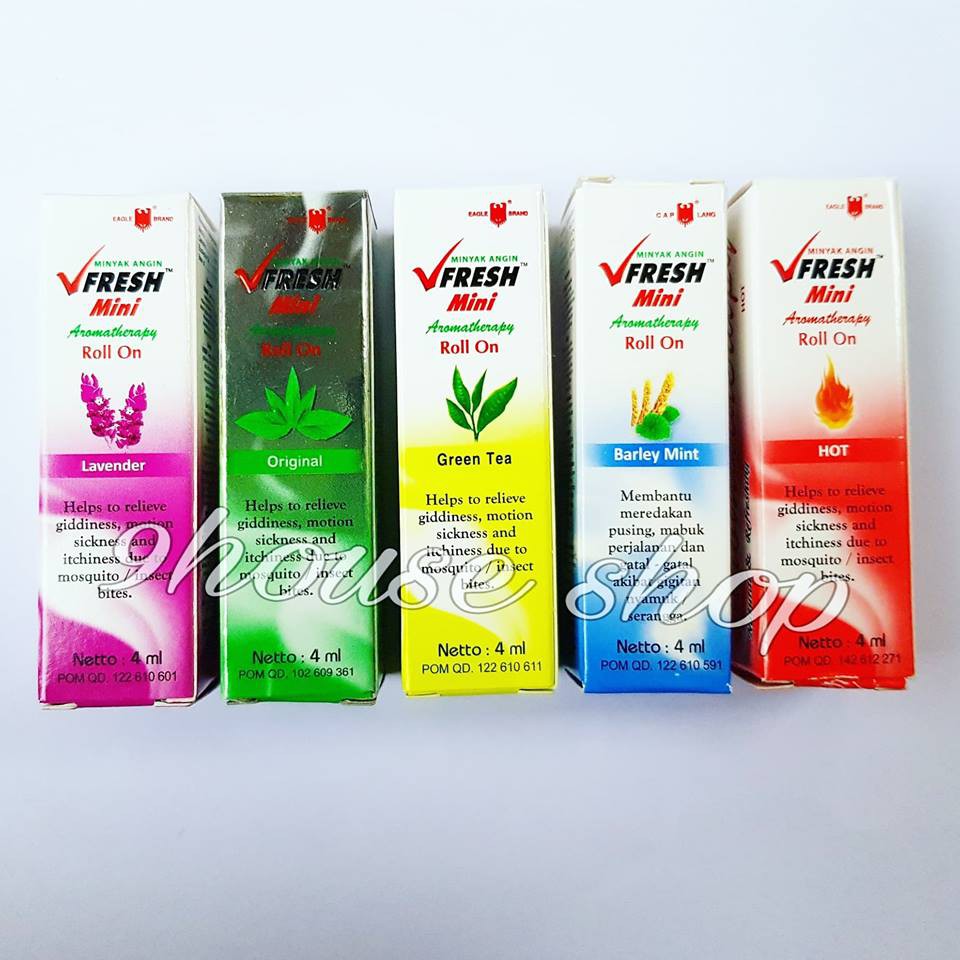 Hộp 12 chai Dầu Nóng Thảo Dược VFresh Indonesia (4ml x 12 chai)