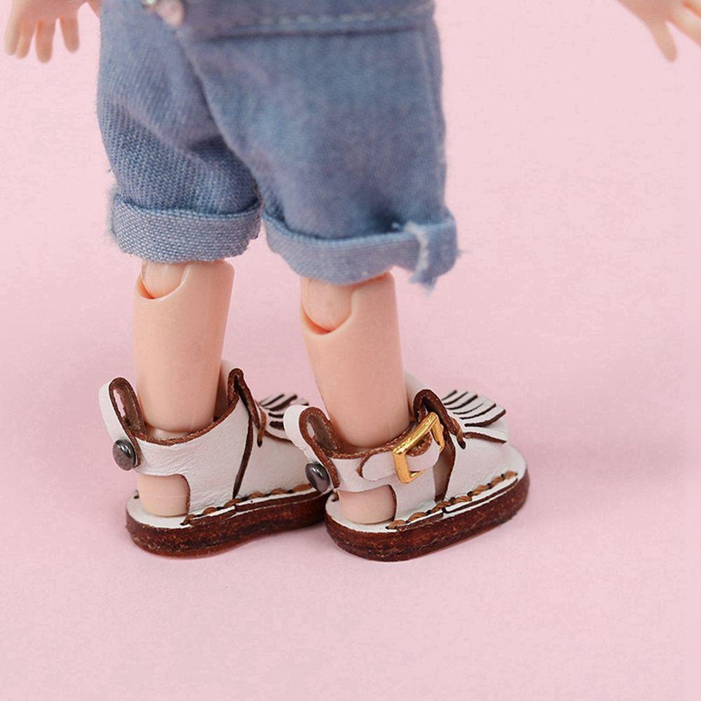 Giày Búp Bê Da Bò 1 / 12BJD Tỉ Lệ 1 / 11 OB11