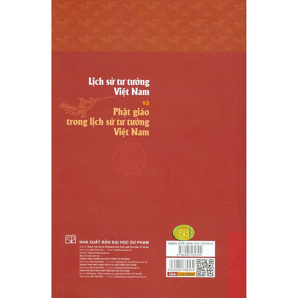 Sách - Lịch Sử Tư Tưởng Việt Nam Và Phật Giáo Trong Lịch Sử Tư Tưởng Việt Nam (Bìa Cứng)