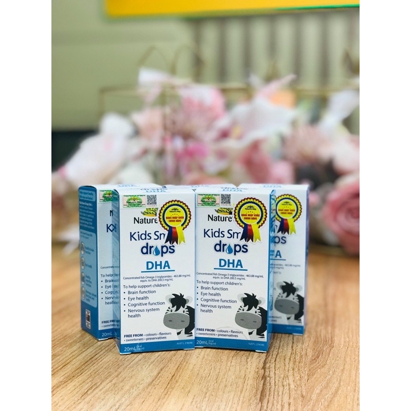 DHA dạng giọt Nature’s Way Kid Smart DHA Drops 20ml Úc,Thực phẩm chức năng ÚC dành cho bé