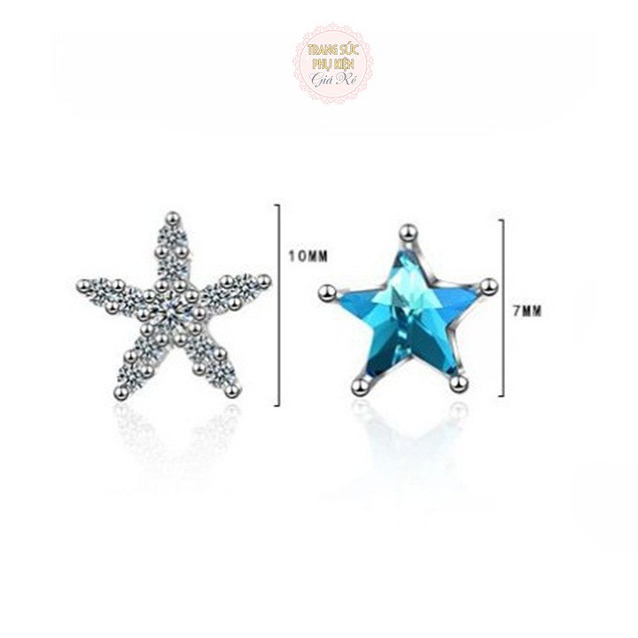 Bông tai nữ cách điệu thời trang Hàn cực xinh, bạc ý S925 giá rẻ - HT208