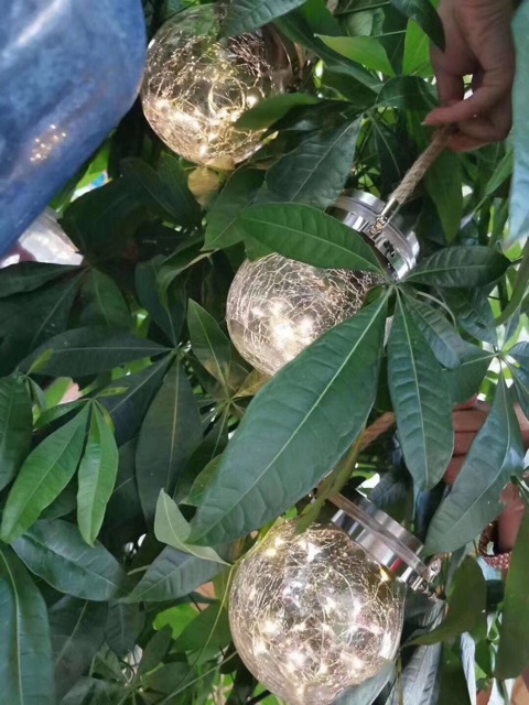 Đèn năng lượng mặt trời lọ thủy tinh trang trí độc đáo quán cafe, sân vườn