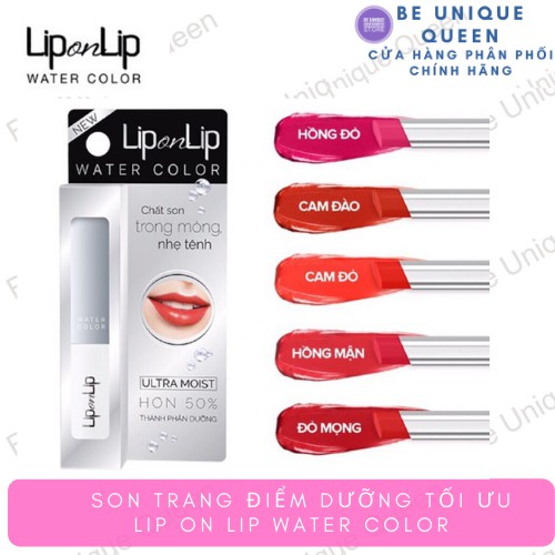 Son trang điểm dưỡng tối ưu Lip On Lip Water Color 2,2g