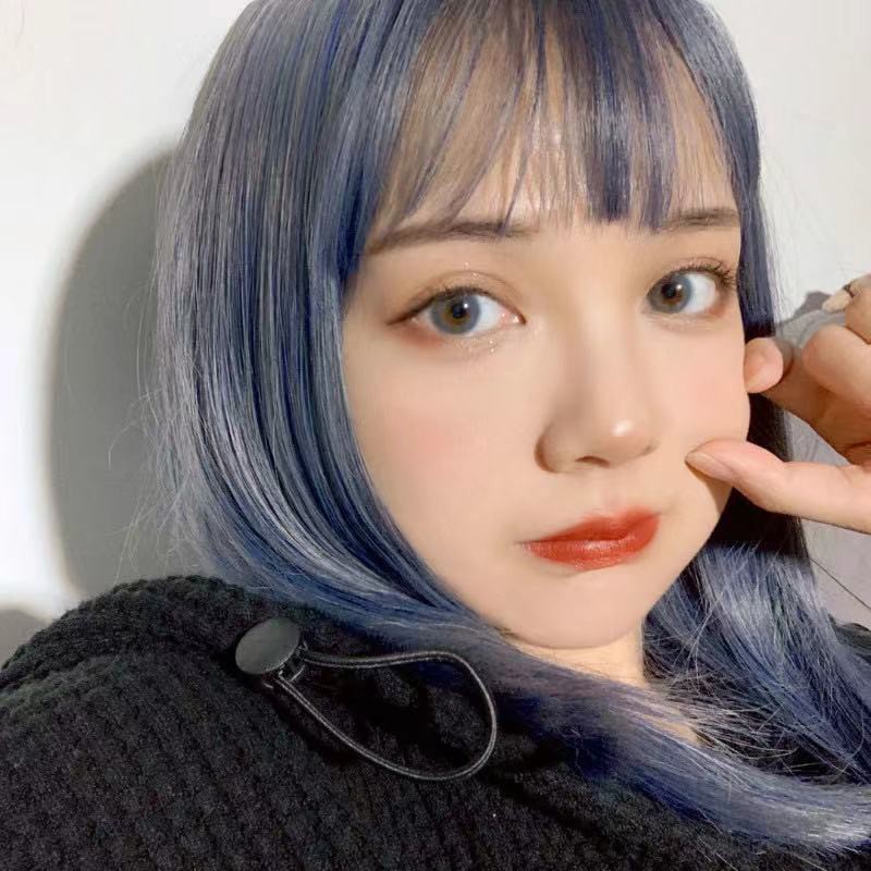 Bộ tóc giả thẳng dài màu vàng sáng phong cách lolita