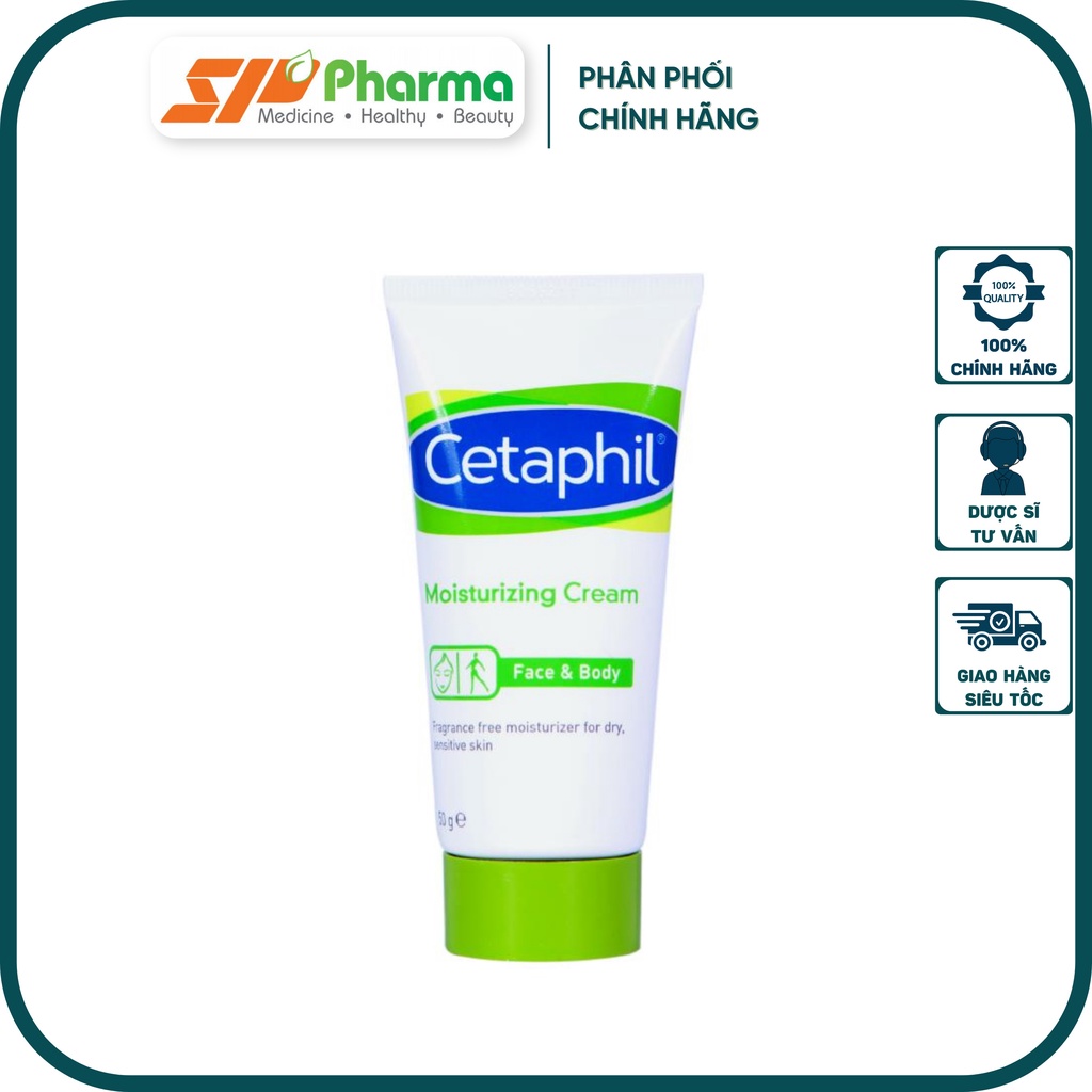 Kem dưỡng dưỡng ẩm làm mềm da Cetaphil làm mềm da cho mặt và toàn thân Face & Body