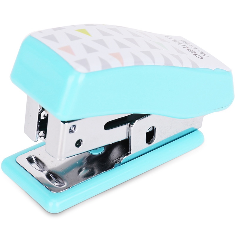 Dập ghim Mini dễ thương Deli in hoa văn dễ thương kèm ghim Deli nhiều màu sắc