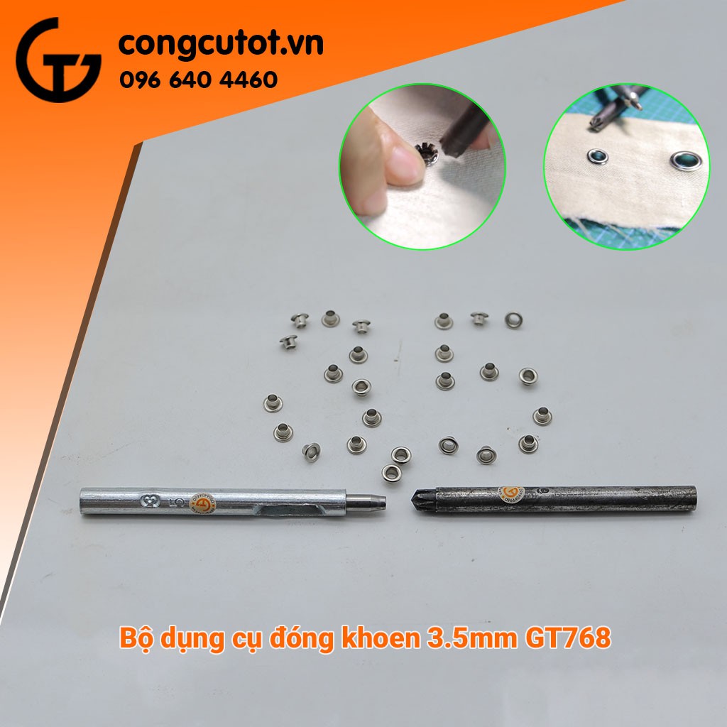 Bộ dụng cụ đóng khoen 3.5mm GT768