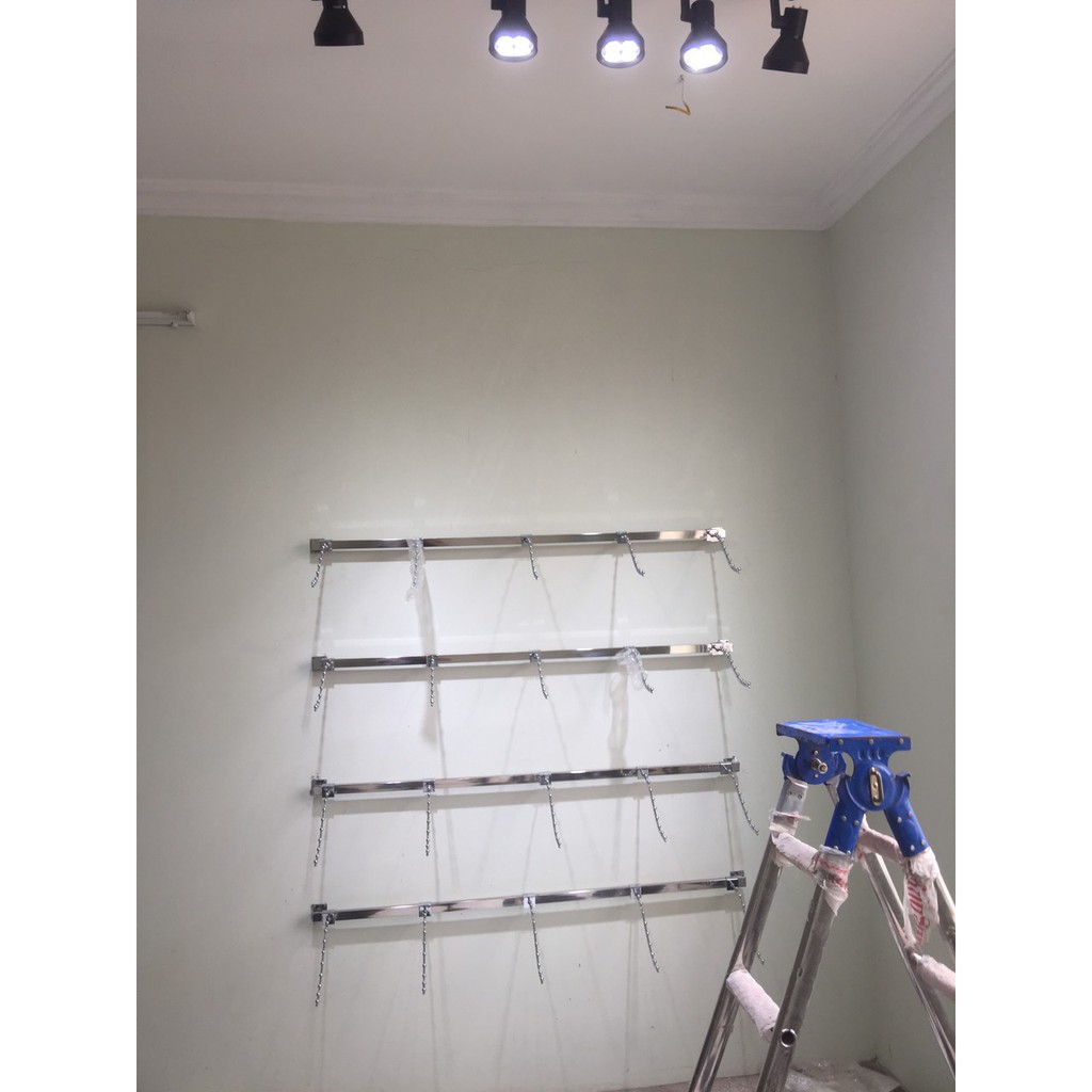 THANH INOX 30X15 DÀI 1M2 HOẶC 1M5 DÙNG TRONG DÀN HỆ THỐNG, TREO BI CÀI - KỆ BẮT TƯỜNG