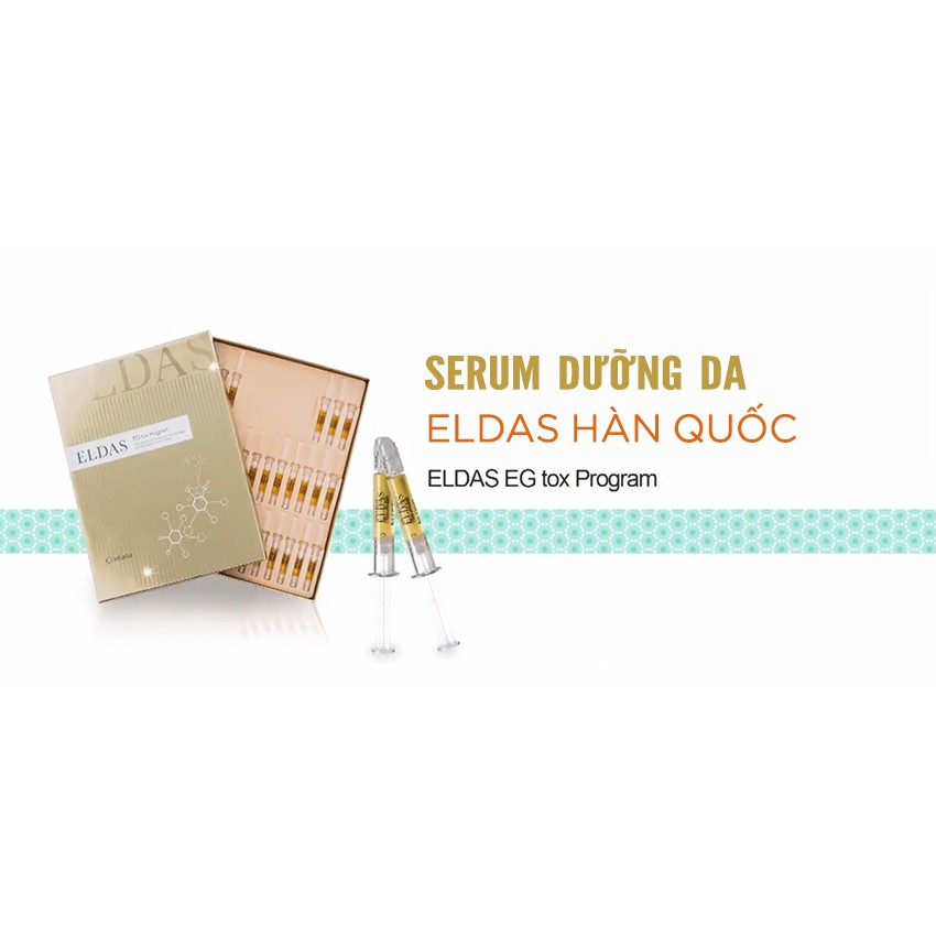 Hộp 30 ống -Tế bào gốc Eldas Premium Eg Tox Program Korea