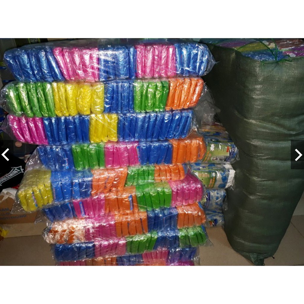 [COMBO 100 CÁI] ÁO MƯA NILON TIỆN LỢI - GIÁ RẺ - áo mưa giá rẻ ( LOẠI DẦY )