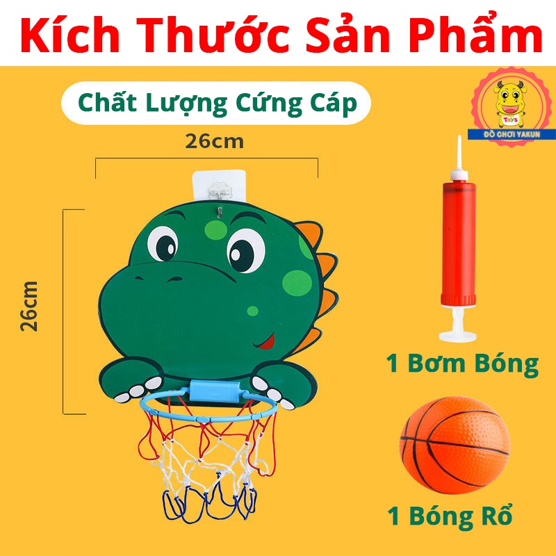 Đồ chơi bóng rổ cho bé treo tường, đồ chơi thông minh vận động trong nhà trẻ em