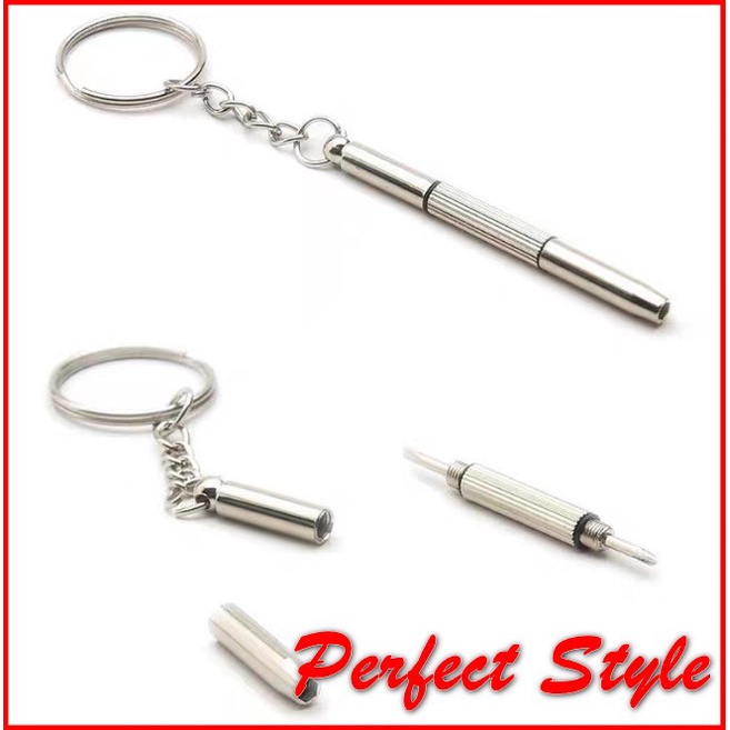 Móc khóa Tô vít mini 2 đầu kiêm móc khóa (vặn kính, đồng hồ, điện thoại...)