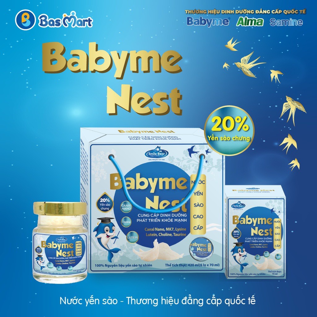 Nước yến sào cao cấp Babyme Nest - Hàm lượng yến 20%