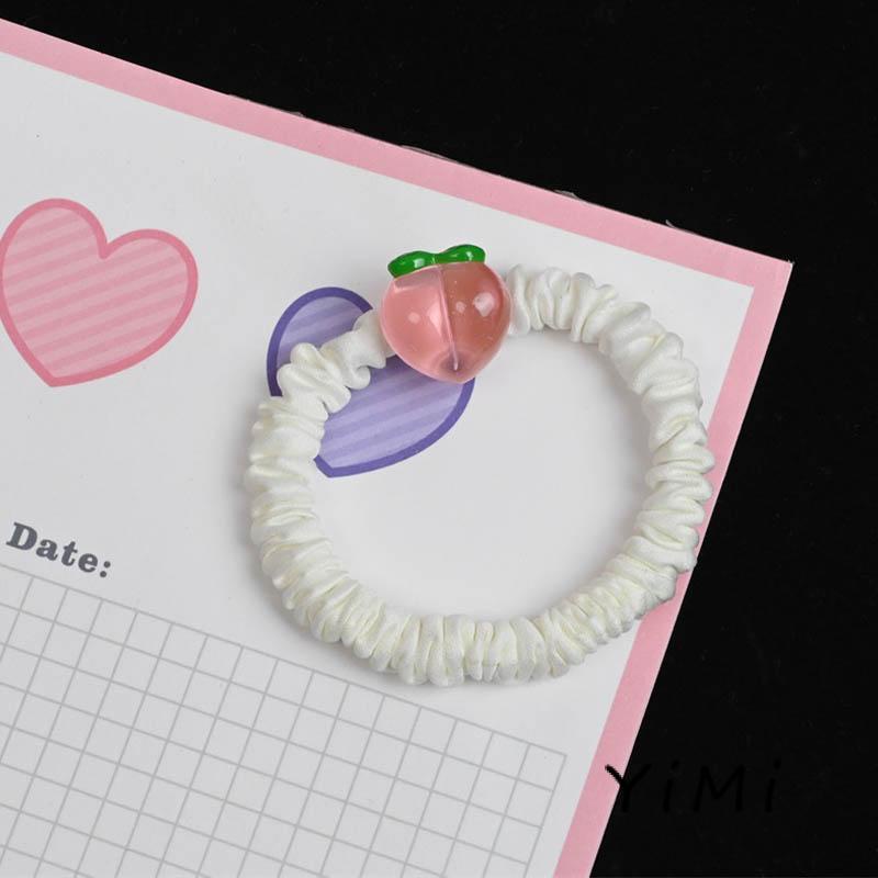 Dây Buộc Tóc Hình Quả Đào 2022 Thời Trang Hàn Quốc