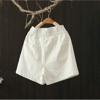 Quần short,,quần đùi giả váy chất đũi QS03