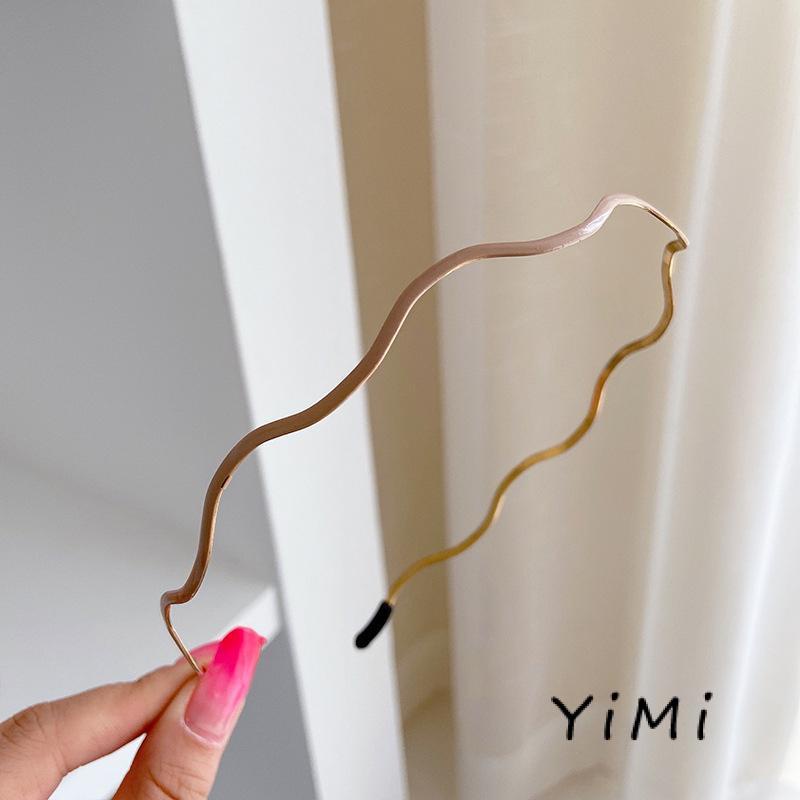 Cài tóc kim loại kiểu gợn sóng phong cách Hàn Quốc cho nữ