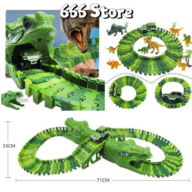 [Hàng Mới] Bộ đồ chơi xe Jeep và khủng long T-rex Jurassic Park World | Cửa hàng Thomas [666]