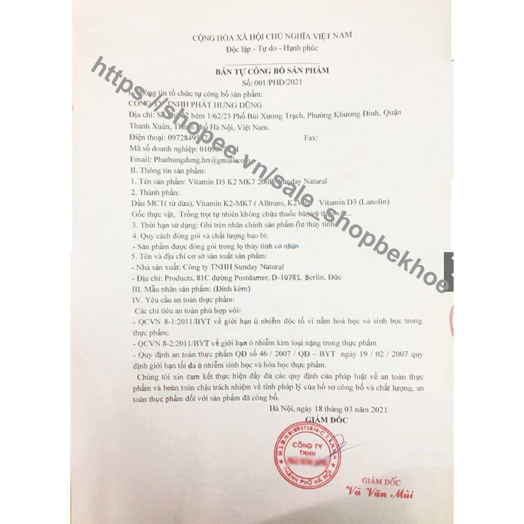 Vitamin D3k2 - Bổ xung vitamin D3 K2 Sunday Natural Đức | BigBuy360 - bigbuy360.vn