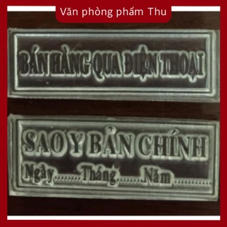 Mặt dấu - Miếng cao su khắc tên theo yêu cầu