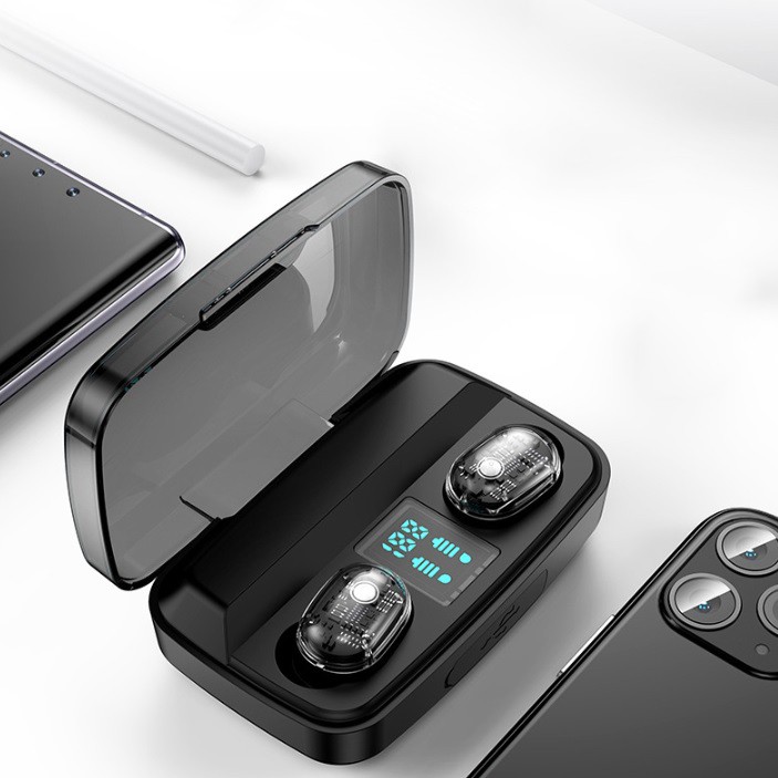 Tai Nghe Bluetooth 5.0 True Wireless TWS Không Dây 5.0 HIFI Stereo Có mic cho iPhone Oppo Samsung A16 DL TECH