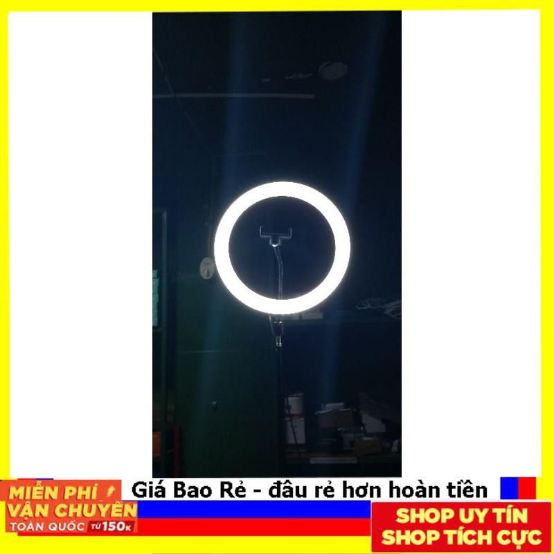 S Rẻ!! Đèn Livestream 26cm Full Bộ Gồm Chân Đèn Và Giá Đỡ Điện Thoại, Hỗ Trợ Bán Hàng, Make Up, Nối Mi