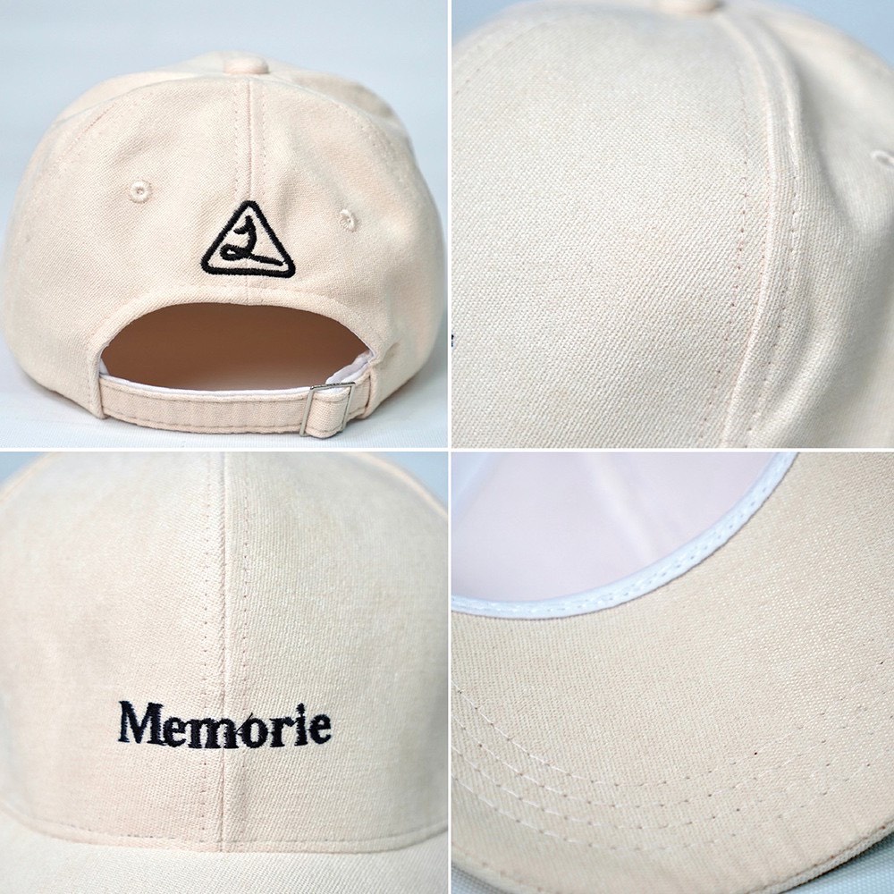 Mũ Lưỡi Trai Thêu Chữ Memorie Dành Cho Nam Và Nữ Vải Cotton Thời Trang NoBrandUnisex