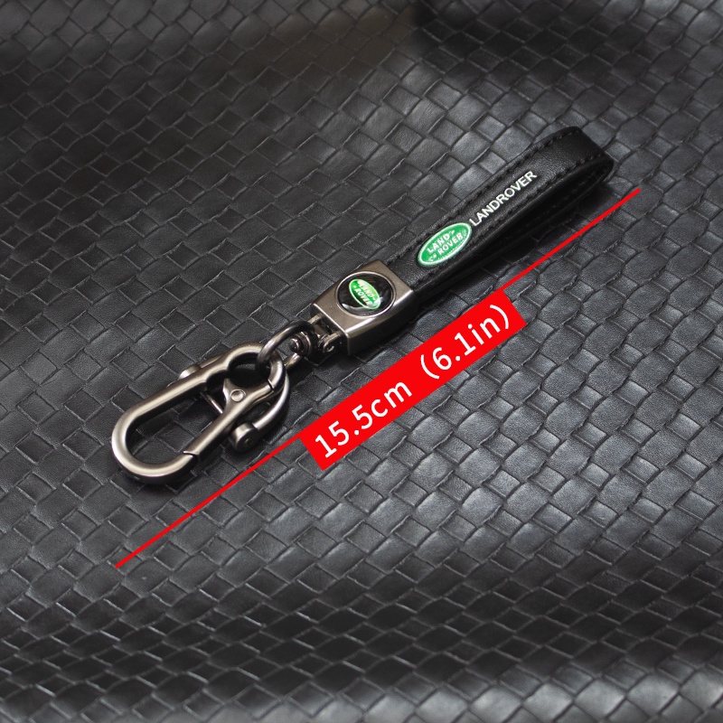 LAND ROVER 1 Chiếc Móc Khóa Da Đen In Logo Dành Cho Xe Hơi Range Rover Discovery Guardian 4 Freelander 2